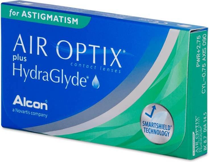 Alcon AIR OPTIX Plus HydraGlyde for Astigmatism 3-pack