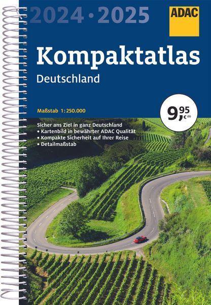 ADAC Kompaktatlas 2024/2025 Deutschland 1:250 000