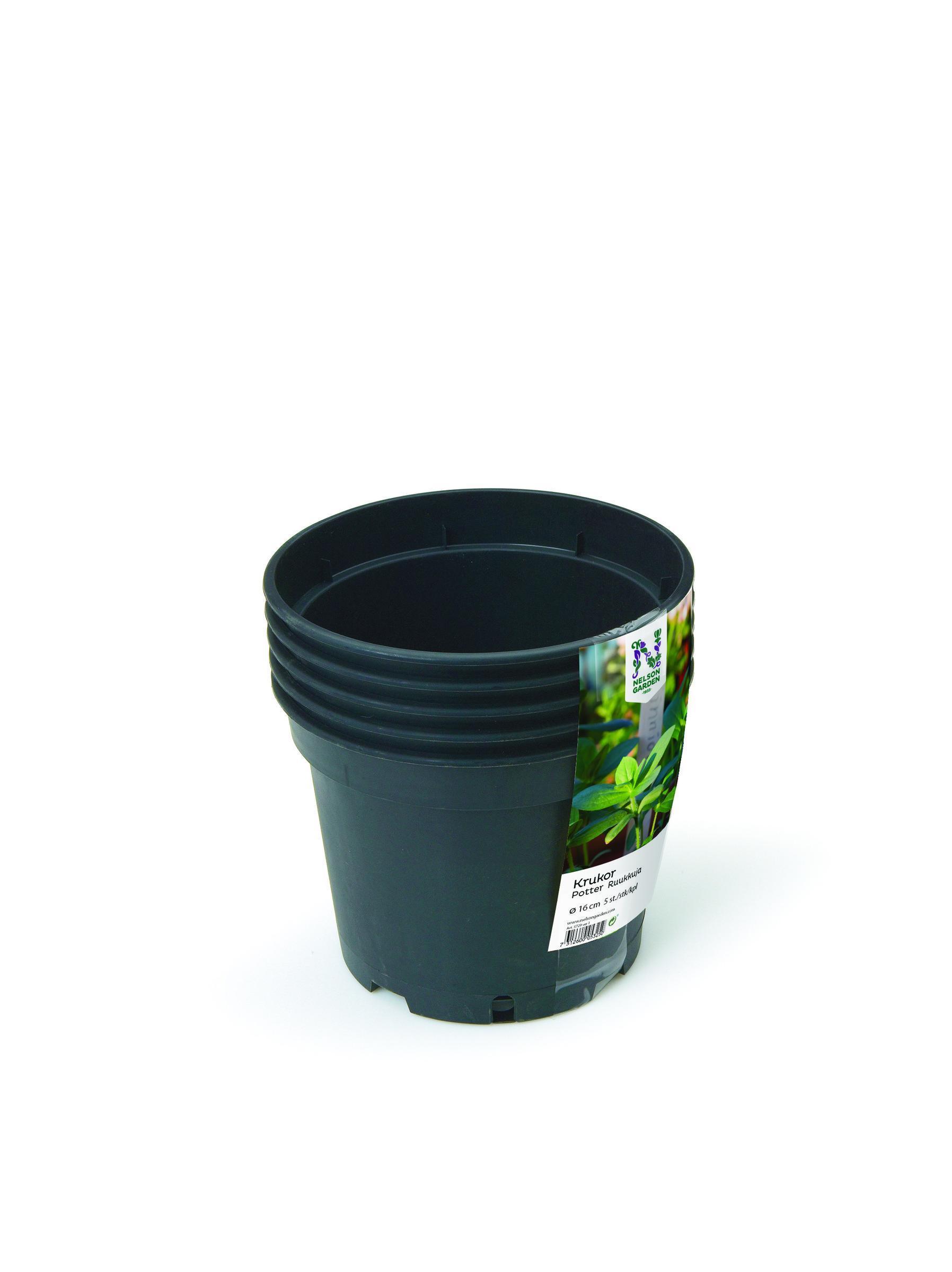 Nelson Garden Plastic Pot 5-pack ?17cm