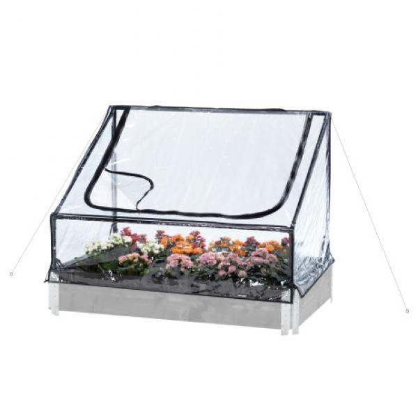 Hortus Greenhouse for Raised Beds 211-102 Rostfritt stål Plast