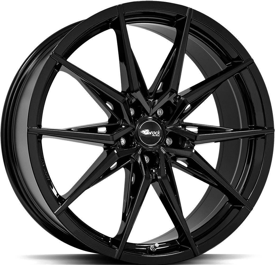 Brock B42 Gloss Black 9.5Jx20 5/112 ET35 CB66.6