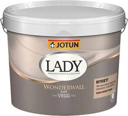 Jotun Lady Wonderwall Väggfärg Vit 9L