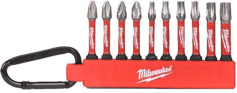 Milwaukee Shockwave Bitssats 10-delar Impact 50mm